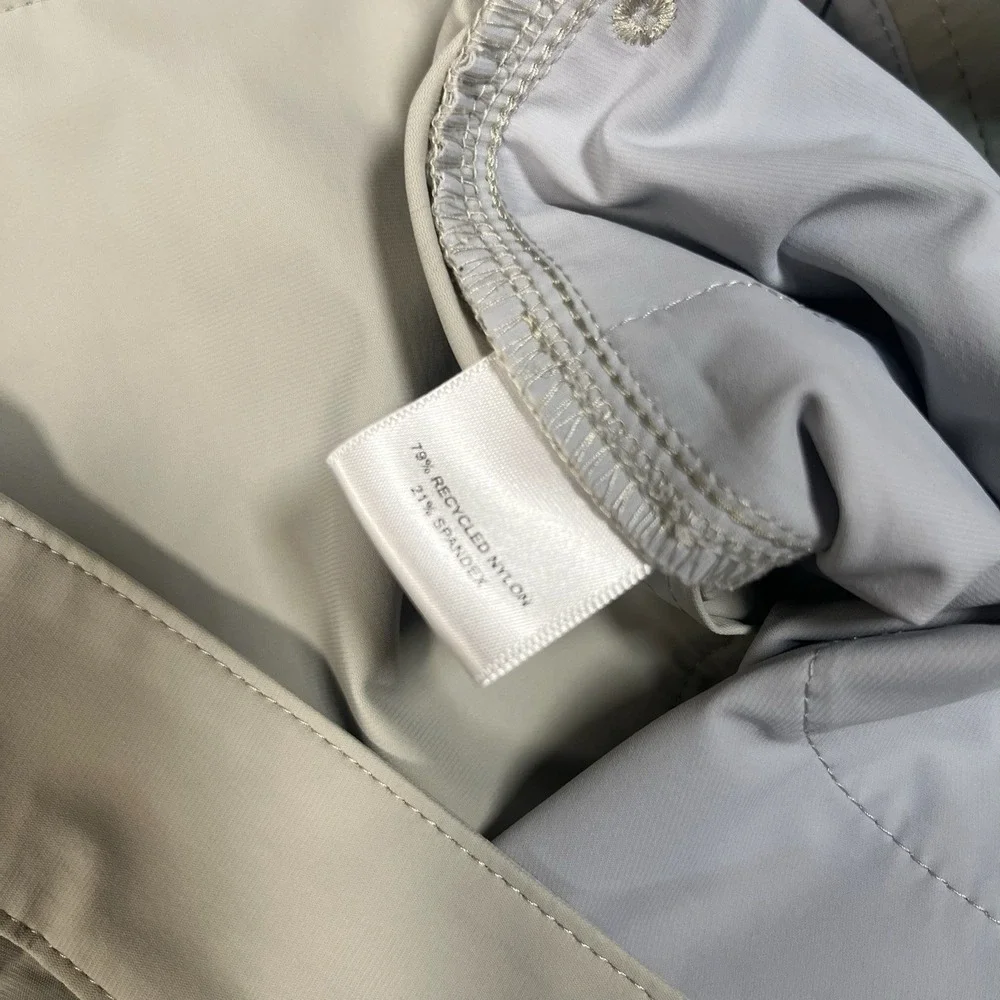 Peter Millar Crown Sport Performance Golf Pants Nylon Beige‎ Men's Sz 35x32